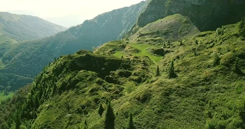 Summer in the mountains of the Pyrenees Stock Footage 94497617