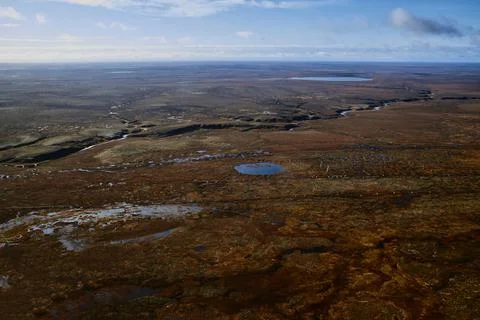 Summer nature landscape from above. Mountain range aerial view. river bank in Foto stock