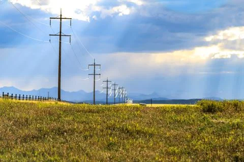 Summer Near Okotoks Stock Photos
