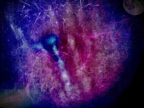 Summer night dancing Stock Photos