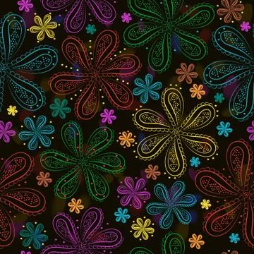Summer night flowers. Stock-Illustration