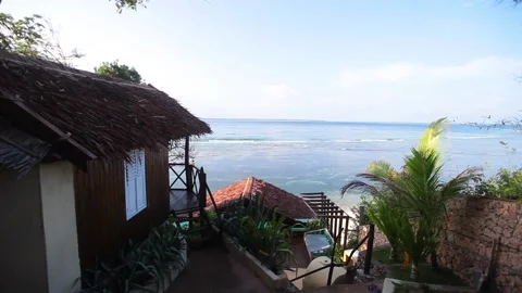 Summer ocean lazy day view Stock Footage 146780688