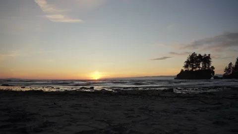 Summer Ocean Sunset Stock Footage 318045258