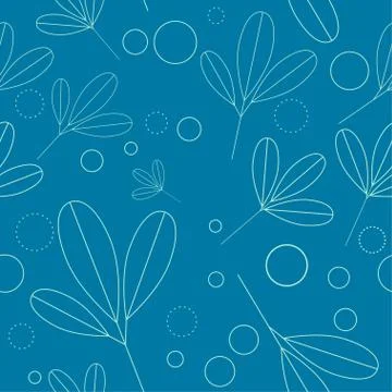 Summer or spring foliage green tree leaves seamless pattern background. For w Stockillustratie