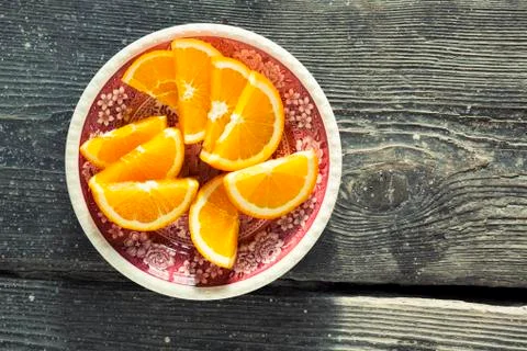 Summer oranges Stock Photos