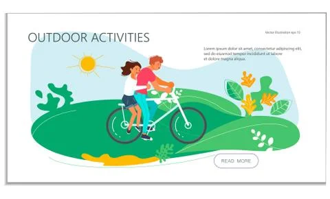 Summer outdoor activity Stock Illustration