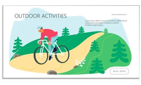 Summer outdoor activity Stock Illustration