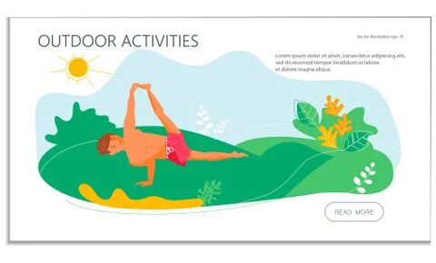 Summer outdoor activity Stock Illustration