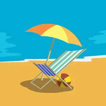 Summer outdoors concept Stock Illustration