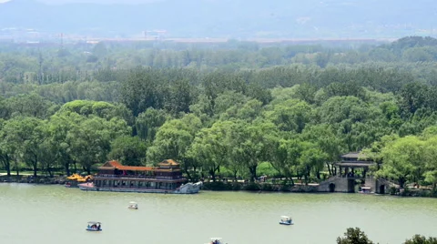 Summer Palace scene.  It was royal garden. 스톡 동영상 65225862