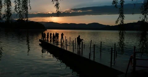 The Summer palace    the sun set down Video stock 69016404