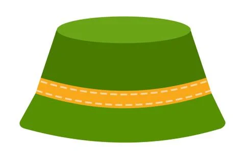 Summer panama vector icon flat isolated Stock Illustration