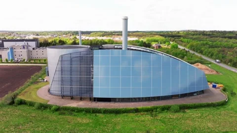 Summer panorama of Viborg, Midtjylland, Denmark. Aerial skyline view of the old  Stock Footage 320639656