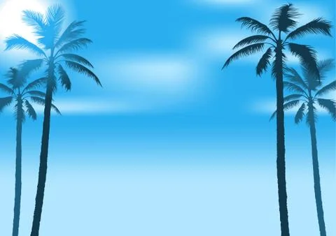 Summer Party Background Stock Illustration