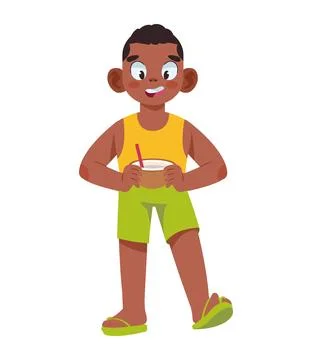 Summer party boy Stock Illustration