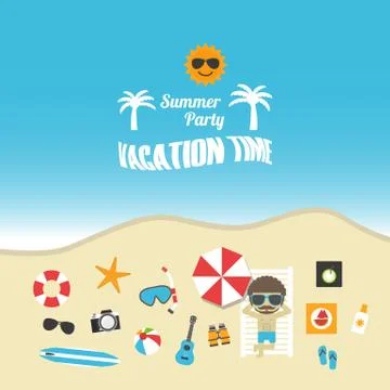 Summer party Illustration