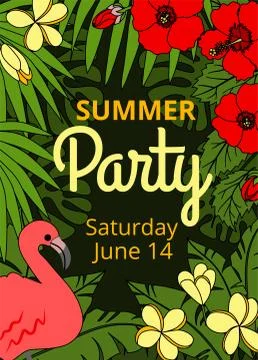 Summer party Stock Illustration