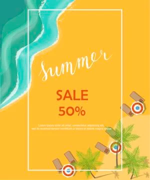Summer party poster Stock Illustration