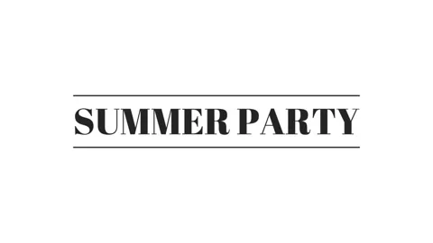 Summer Party on white background Video stock 138708343