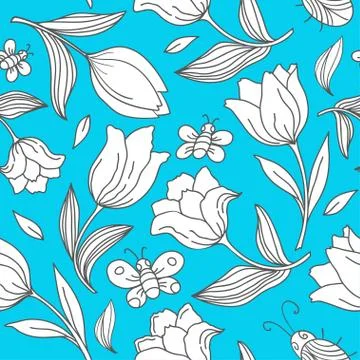 Summer pattern 4 Stock Illustration