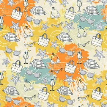Summer pattern Stock Illustration