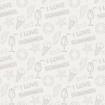 Summer pattern Stock Illustration