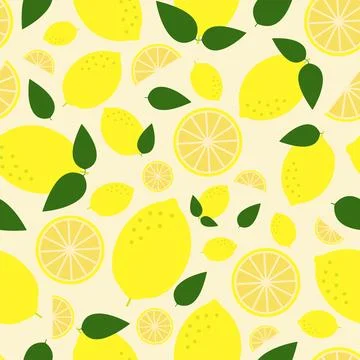 Summer pattern with oranges on a yellow background 스톡 일러스트