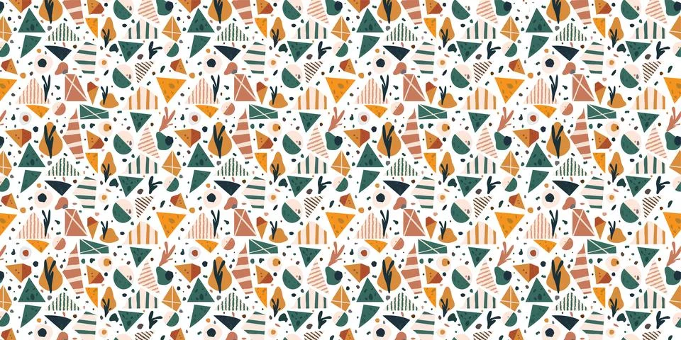 Summer patterns background. cactus pattern vector. Stock Illustration