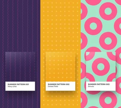 Summer patterns Stock Illustration