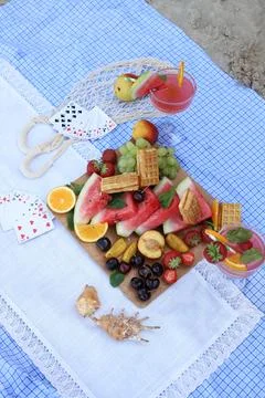 Summer picnic Stock Photos