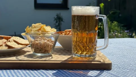 Summer Picnic Refreshments Stock Footage 313363939