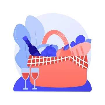 Summer picnic vector concept metaphor Stock Illustration