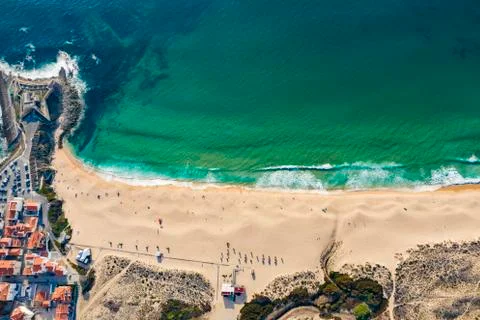 A summer picture of  beach in Peniche, Portugal Stock Photos