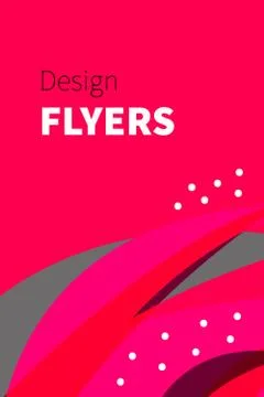 Summer pink flyer Stock Illustration