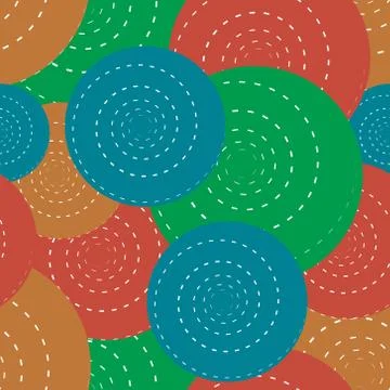 Summer polka dot pattern. Stock Illustration