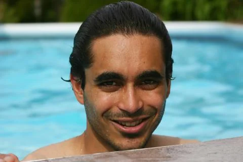 Summer at the pool Stock Photos