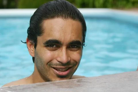 Summer at the pool Stock Photos