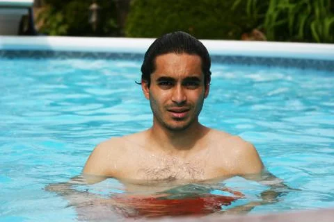 Summer at the pool Stock Photos