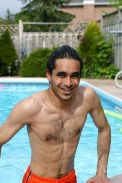 Summer at the pool Stock Photos