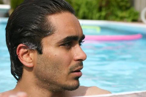 Summer at the pool Stock Photos