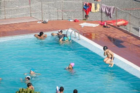 Summer pool Foto stock