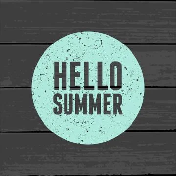 Summer poster design Illustrazione stock