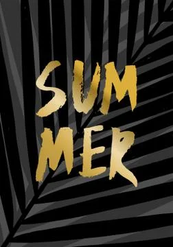 Summer Poster Design Stock Illustration