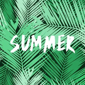 Summer Poster Design Stock Illustration