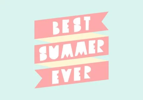 Summer Poster Design Stock Illustration