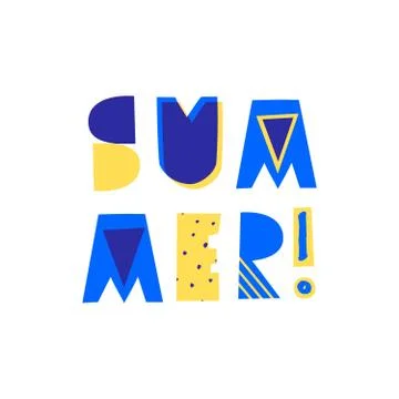 Summer Poster Design Stock Illustration