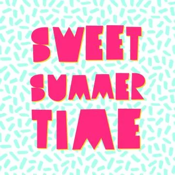 Summer Poster Design Stock Illustration