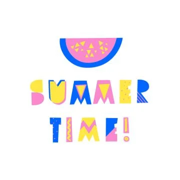 Summer Poster Design Stock Illustration