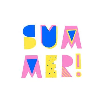 Summer Poster Design Stock Illustration
