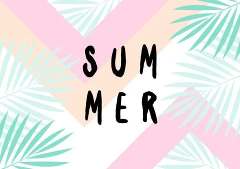 Summer Poster Design Stock Illustration